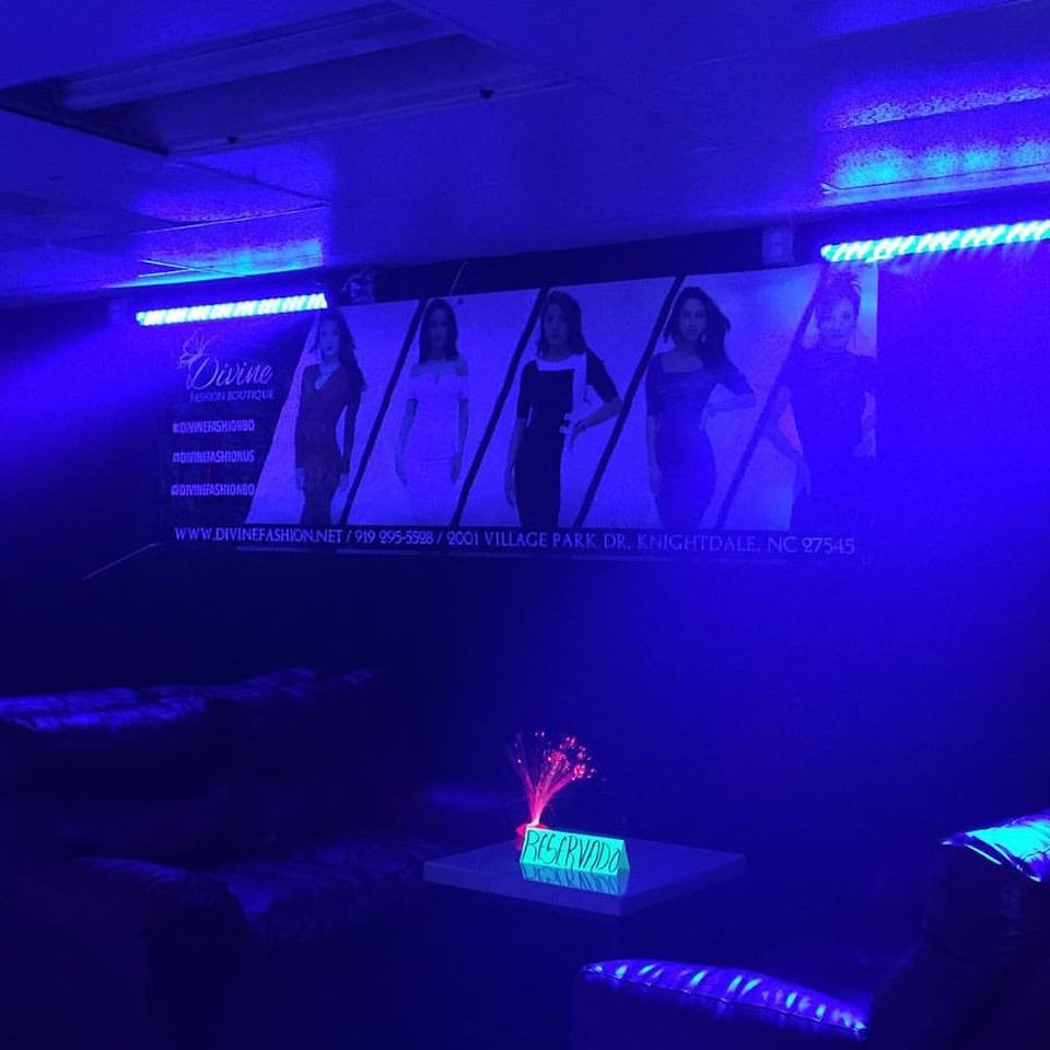 A restaurant becomes a nightclub in the evening